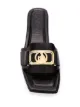 LANVIN square toe leather sandals