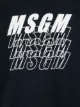 Msgm Kids logo print cotton sweatshirt