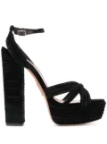 Aquazzura strappy platform sandals - Black