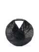 Image 1 of MM6 Maison Margiela crocodile-embossed circular Japanese tote bag
