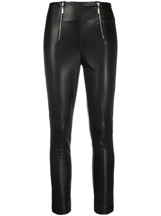 faux leather skinny jeans