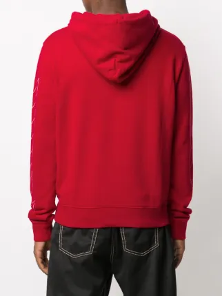 diagonals logo print兜帽衫