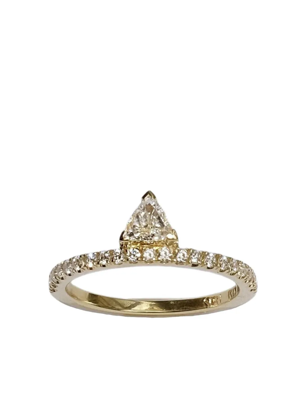 Katkim 18k Yellow Gold Peak Diamond Ring In Gold