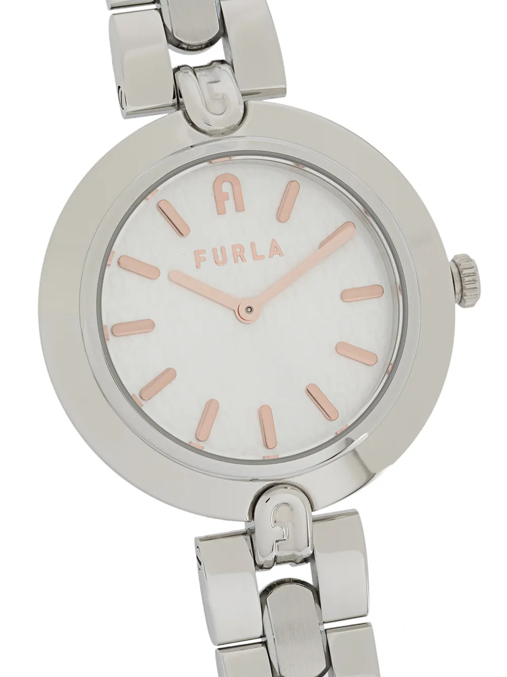  Furla Logo Links Watch - Silver 