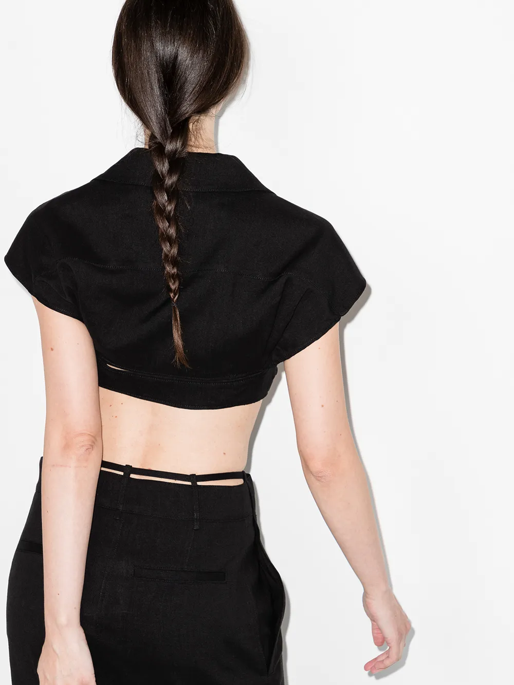 фото Jacquemus укороченная рубашка le haut santon