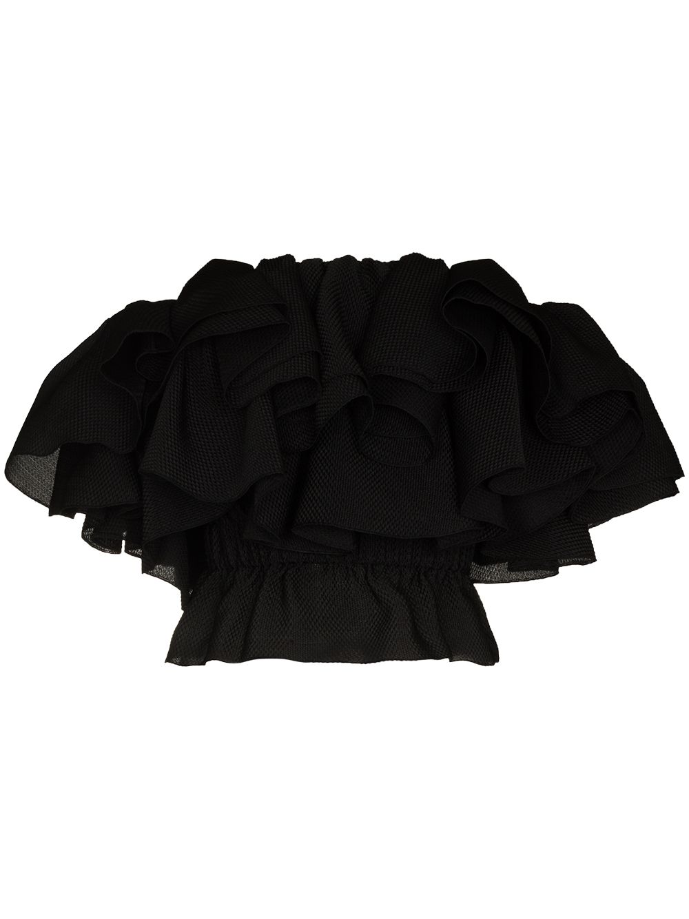 ALEXANDRE VAUTHIER OFF-THE-SHOULDER RUFFLED TOP