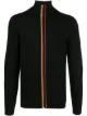 Image 1 of Paul Smith stripe detail zipped cardigan