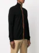 Paul Smith stripe detail zipped cardigan
