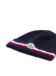 Moncler Enfant Gestreifte Strickmütze