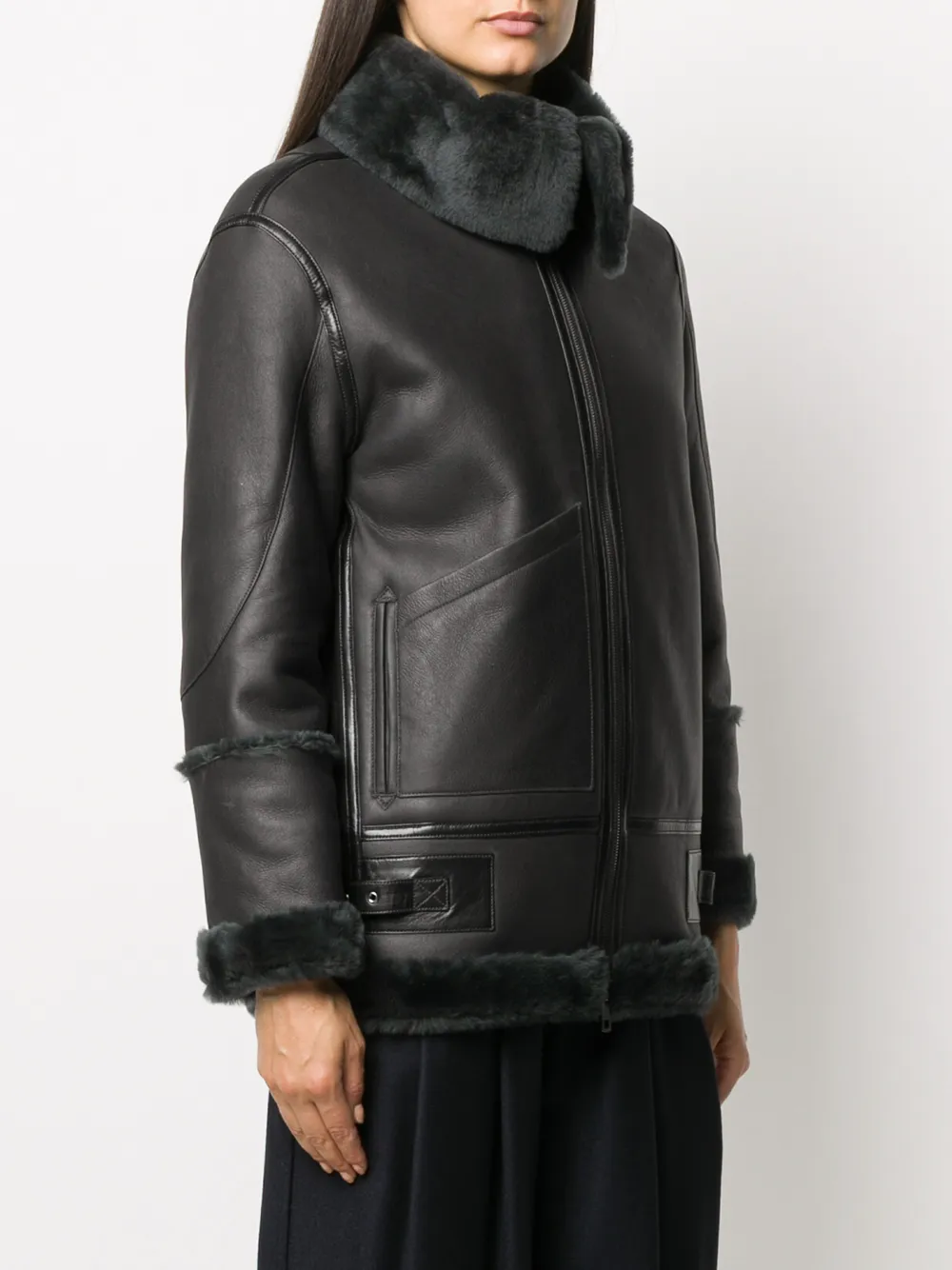 mackage minna shearling jacket