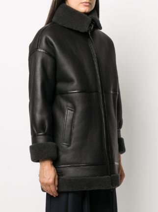 classic shearling coat展示图