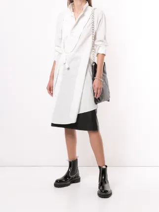 poplin wrap dress展示图