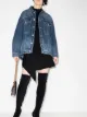 Image 2 of Givenchy chain-detail oversized denim jacket