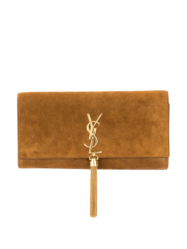 ysl tassel clutch