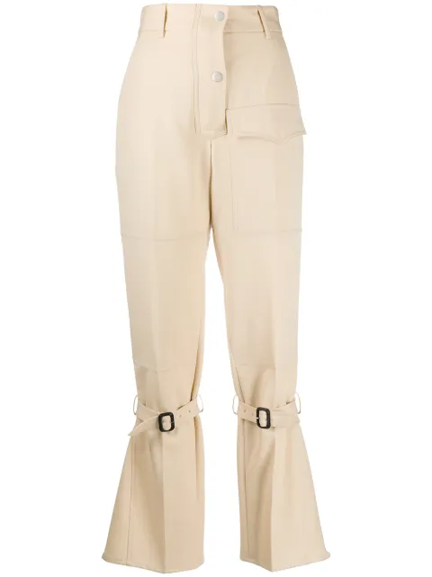 Victoria Beckham knee-strap flared trousers