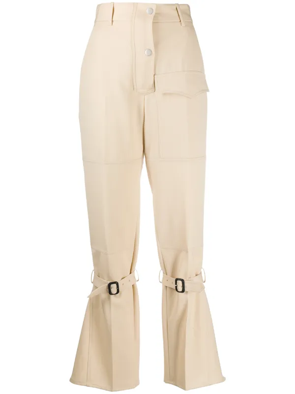 trousers that flare from the knee