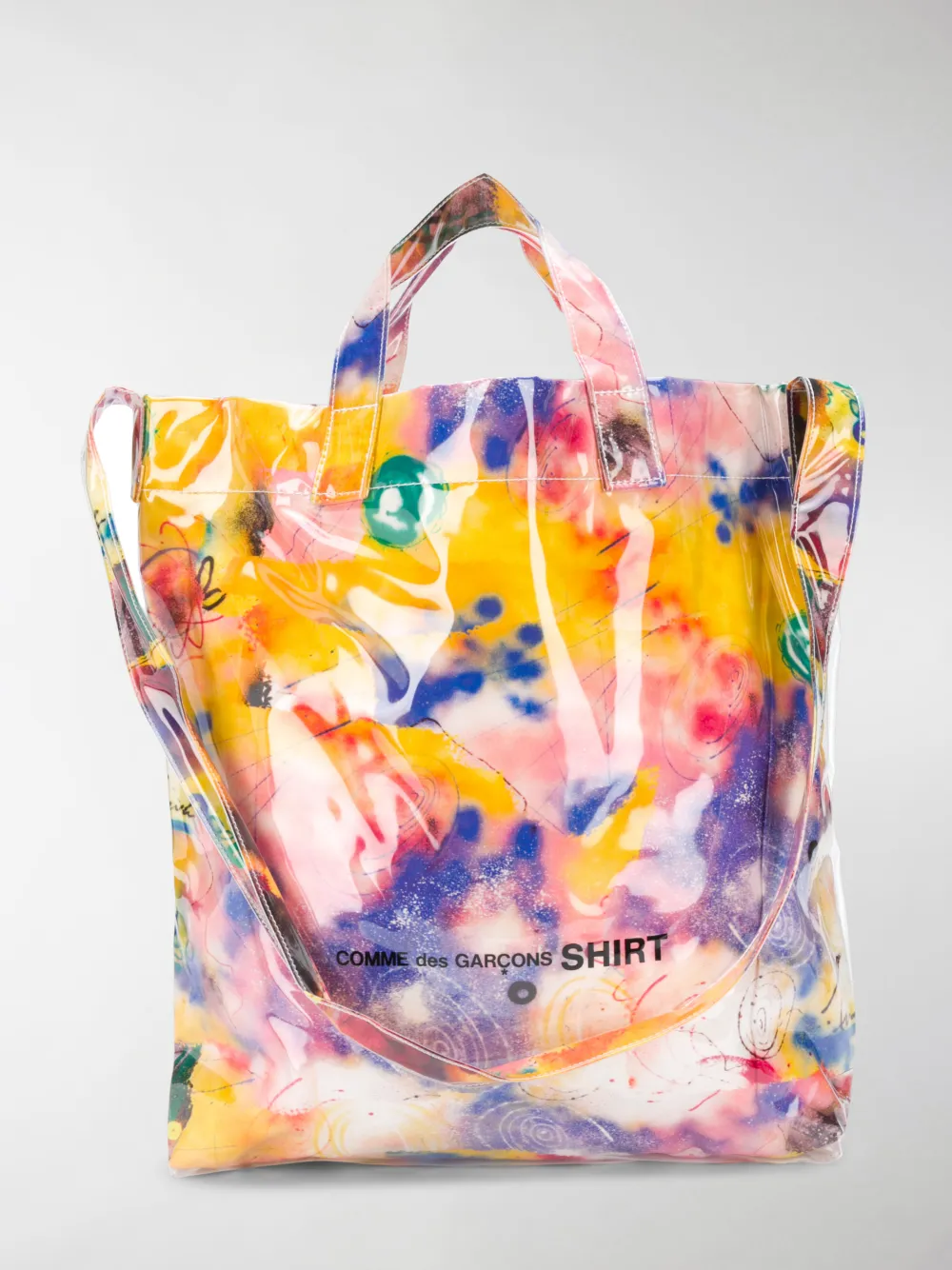 Image of Comme Des Garçons Shirt abstract print shoulder bag