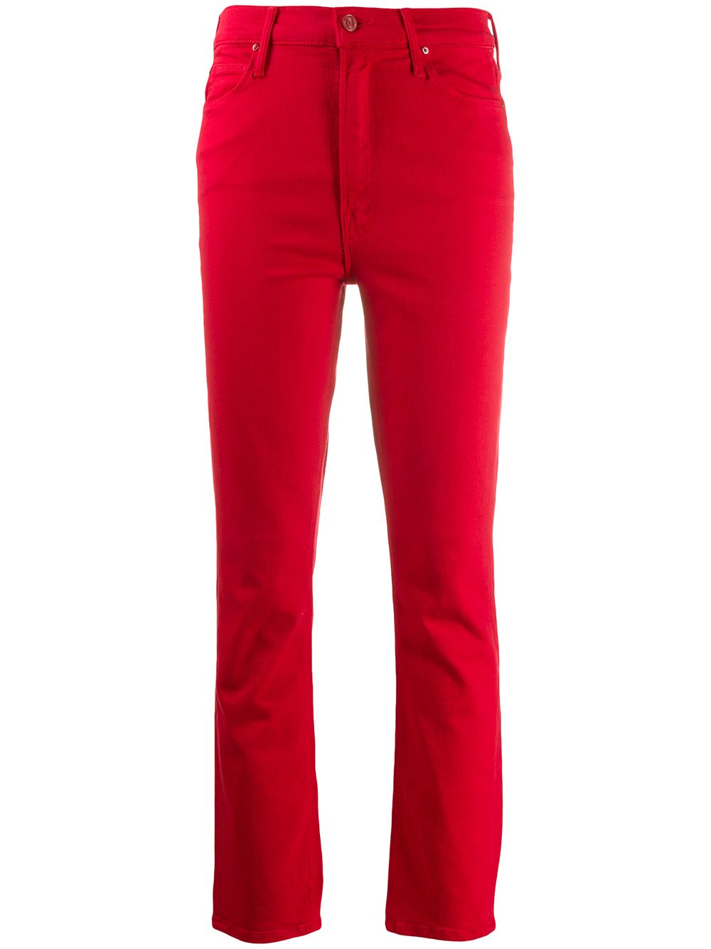 

MOTHER jeans slim capri - Rojo