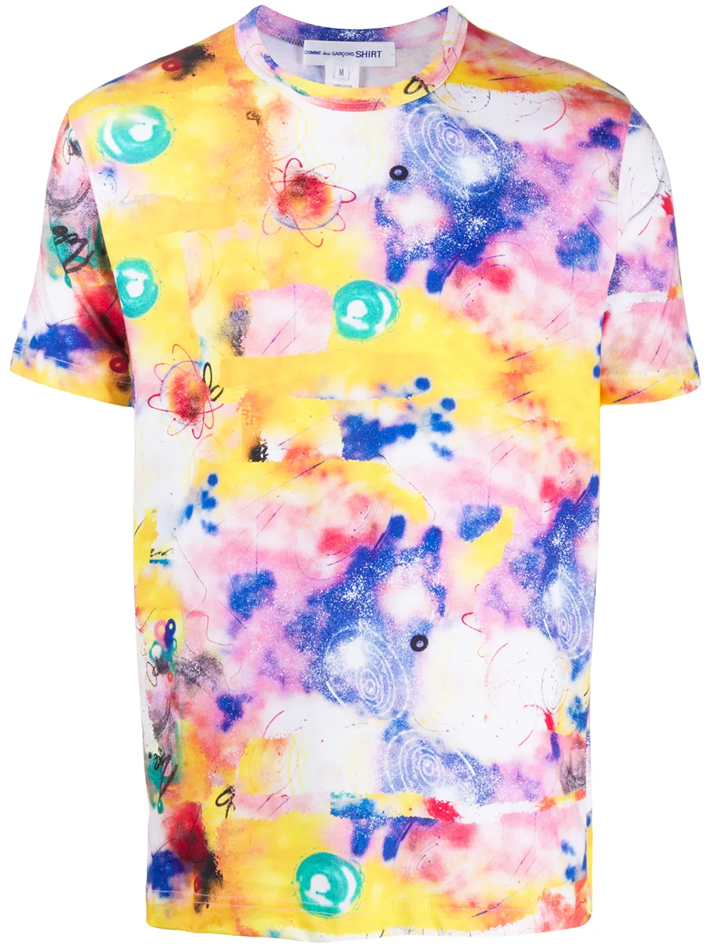 comme des garcons neon shirt