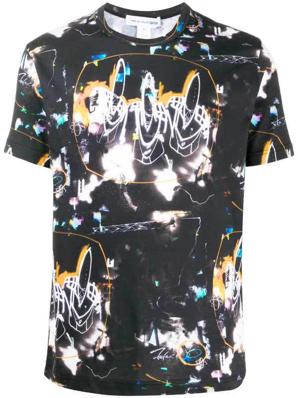comme des garcons neon shirt