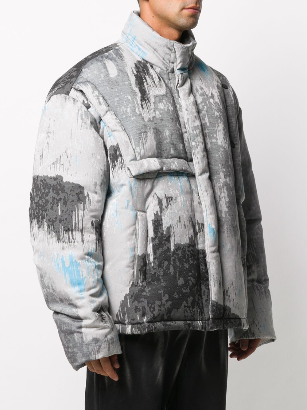 фото Feng cheng wang abstract print padded jacket