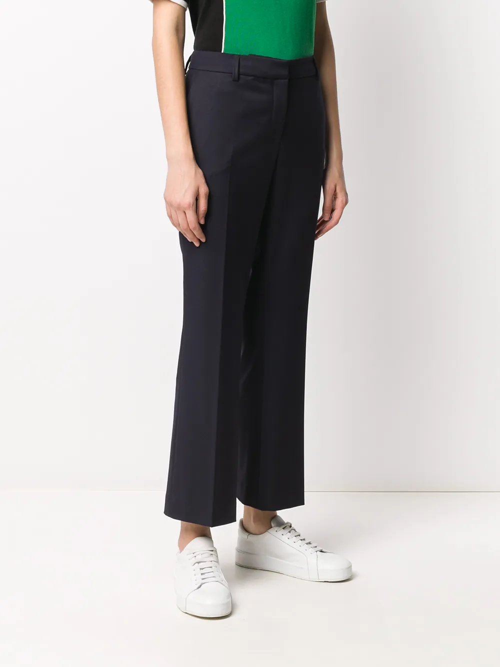 L'Autre Chose Cropped broek Blauw