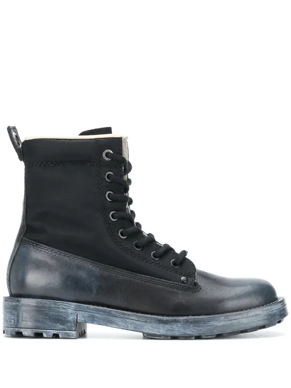 diesel leather boots