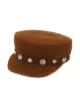 Maison Michel button-embellished cap