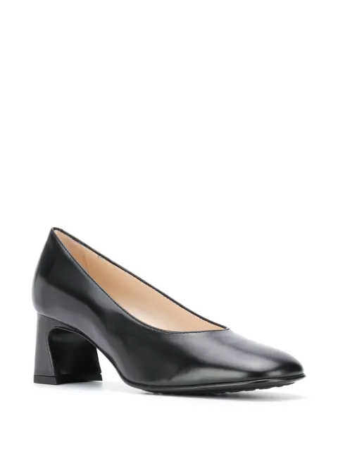 tod's block heel pumps