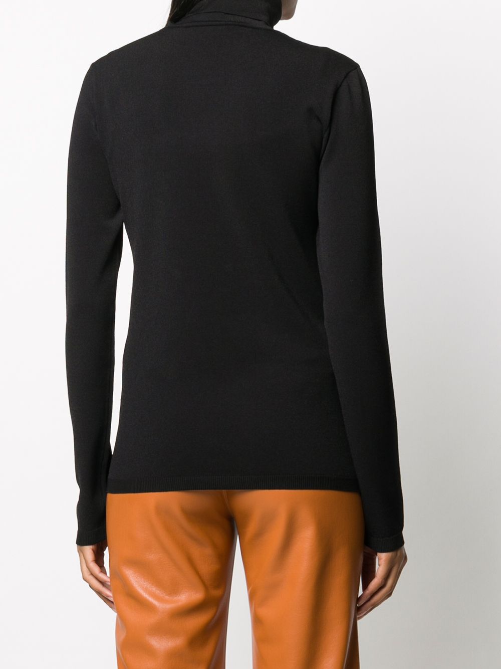 Shop Stella Mccartney Roll-neck Knitted Jumper In Black