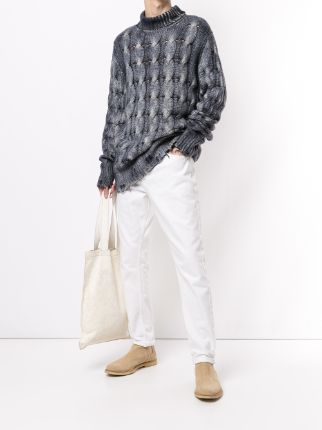 open knit cashmere-blend jumper展示图