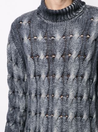 open knit cashmere-blend jumper展示图