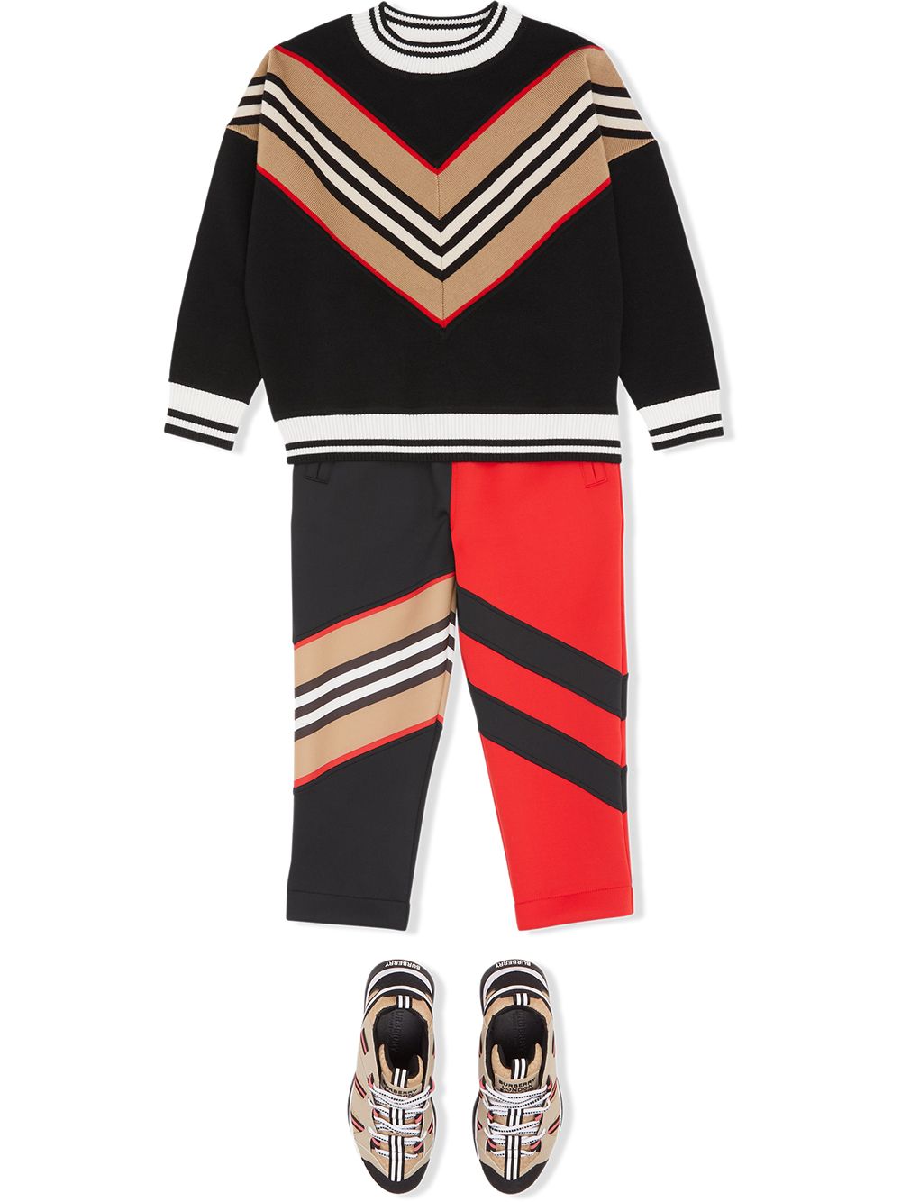 фото Burberry kids свитер в полоску icon stripe