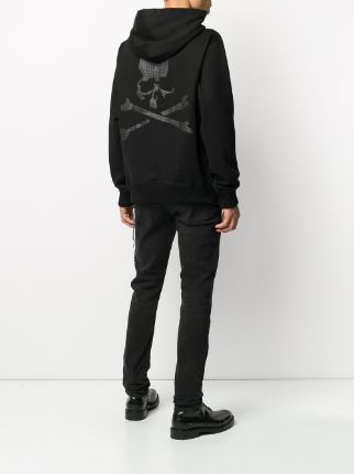 skull-print logo hoodie展示图