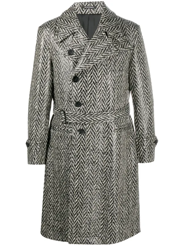 emporio armani black coat