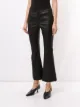 Drome bell-flare leather trousers