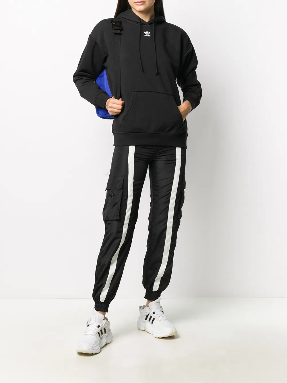  Adidas Kapuzenpullover Mit Logo   Schwarz 