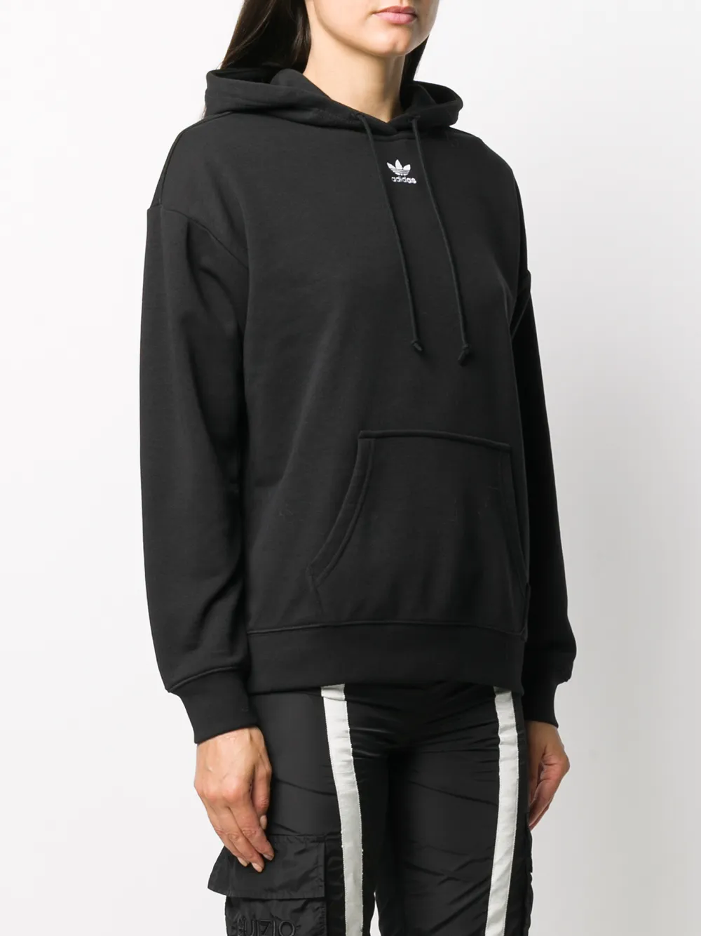  Adidas Kapuzenpullover Mit Logo   Schwarz 