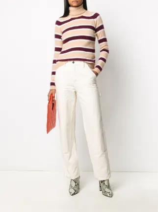 striped roll neck knit展示图