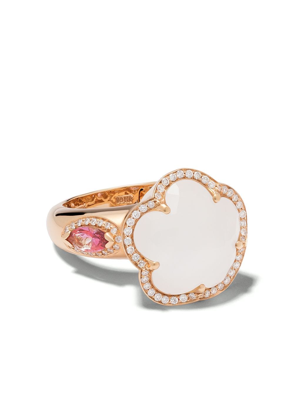 Pasquale Bruni 18kt Rose Gold Diamond Bon Ton Ring In Pink
