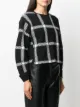 Stella McCartney windowpane check print sweatshirt