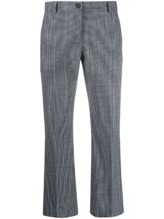 Set top e pantaloni tartan Farfetch Abbigliamento Pantaloni e jeans Pantaloni Bianco 