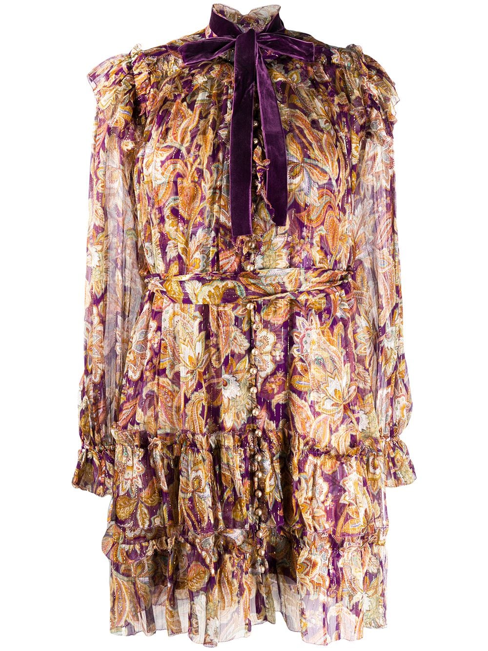 ZIMMERMANN Paisley Print Blouson Dress - Farfetch