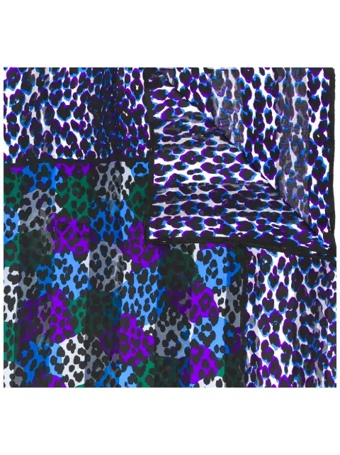 Saint Laurent Pre-Owned mascada con animal print