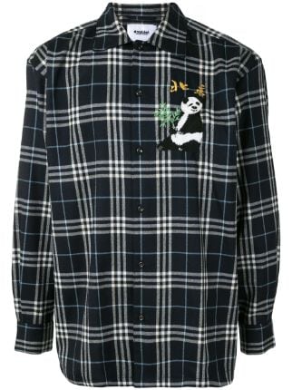 赤字超特価2023◎ Doublet puppet animal check Shirts panda VclER