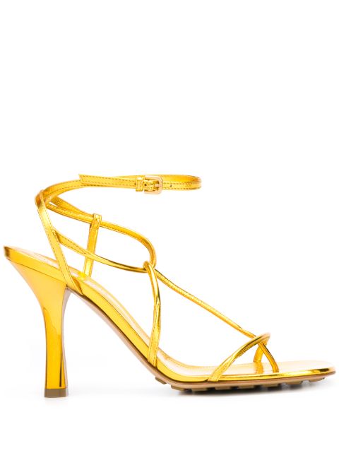 bottega veneta gold heels