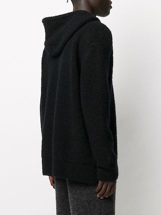 knitted drawstring hoodie展示图