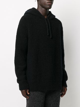 knitted drawstring hoodie展示图