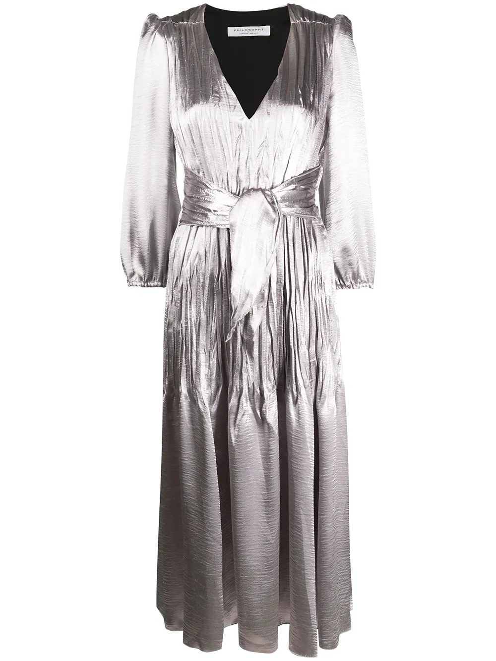 Philosophy Di Lorenzo Serafini Metallic jurk Zilver
