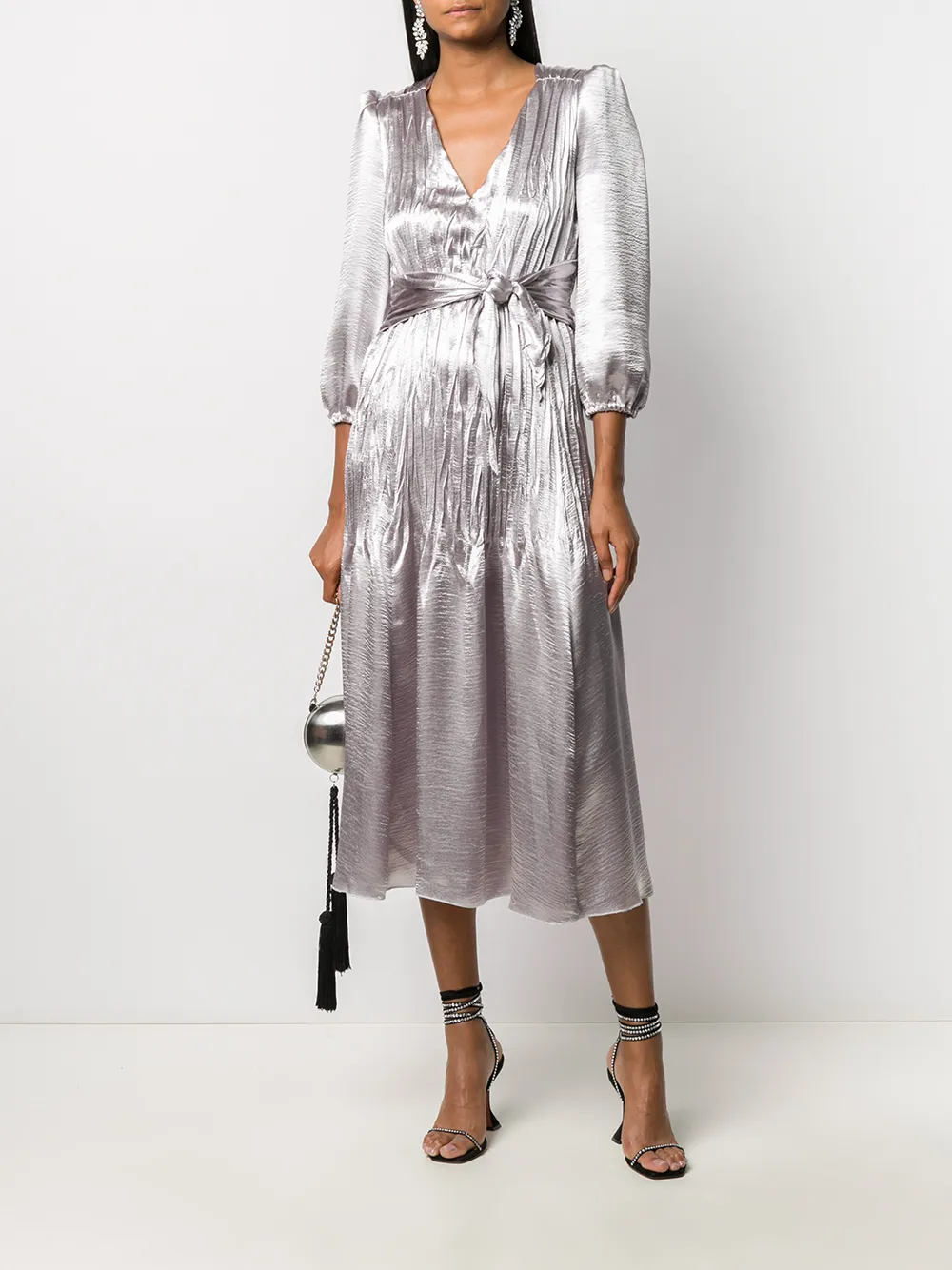 Philosophy Di Lorenzo Serafini Metallic jurk Zilver